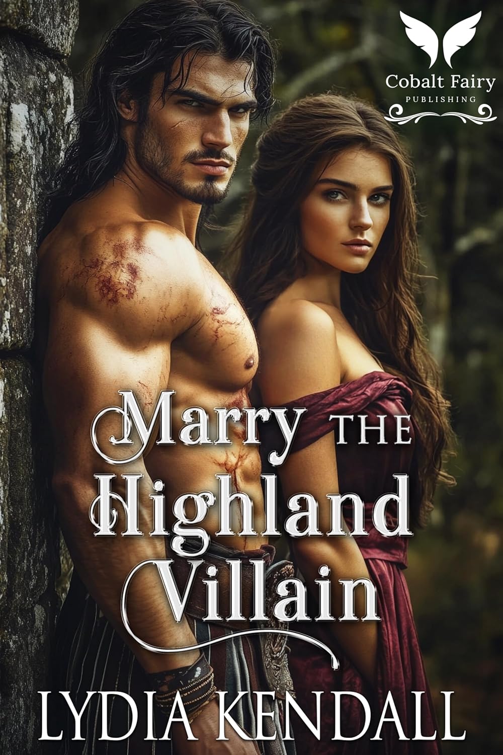 Lydia Kendall Marry the Highland Villain paperback book front cover featuring historical medieval romance artwork.