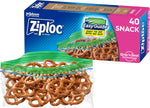 Ziploc snack bags stack of multiple boxes