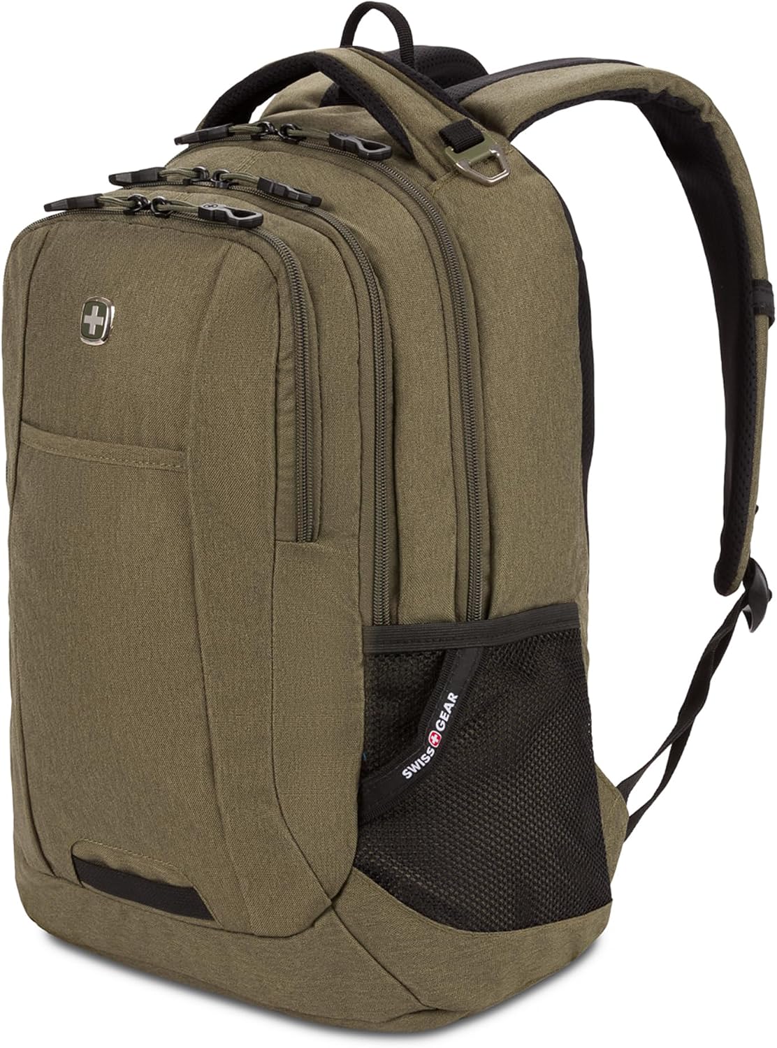 SwissGear 5505 Cecil laptop backpack olive front view