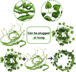 Detailed view of PU material and wire core on Quozuo reptile vines.