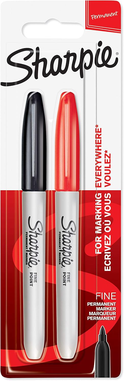 Sharpie Permanent Markers, Fine Point, Black, 12 Count - Image 14