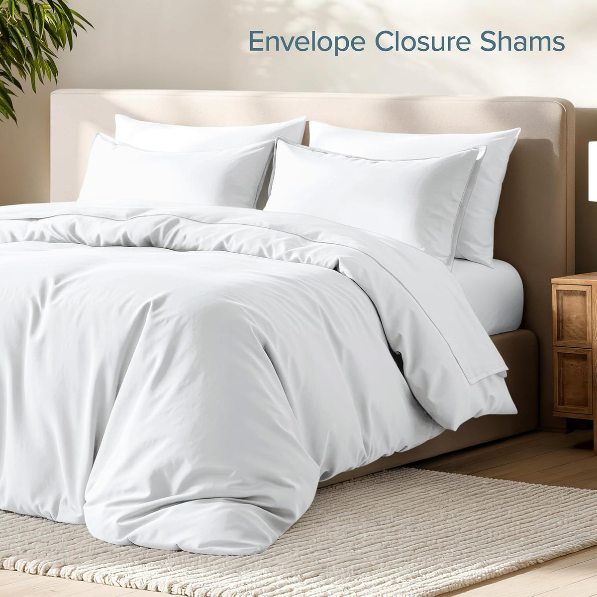 Bare Home bedding set showing pillow sham detail