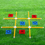 Ottaro giant tic tac toe game set front view on a lawn