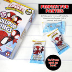 Ghost-Spider themed lollipop ring from the Flix Candy 18 count box