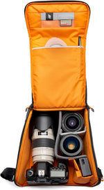 Lowepro gear box displaying exterior accessory storage pockets