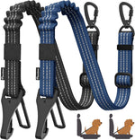Pawaboo 2Pack Dog Seatbelt for Car,3-in-1 Dog Car Seat Belt Bungee,Shockproof Dogs Tether for Cars with Buckle&Hook Latch, Adjustable Reflective Dogs Cars Harness Leash with 360 degrees Lockable Buckle,Black - Image 14