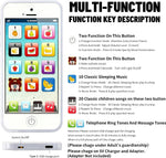 Cooplay White Smart Phone Toy Music Lullaby YPhone Song Touch Screen USB Recharable Cell Phone Learning English Mobile for Toddler Child Christmas - Image 2