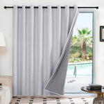 Deconovo Room Divider Curtains for Living Room 84 Inches Long, Door Curtain | Sliding Door Curtain 1 Panel, Wide Blackout Curtain, Privacy Drape for Patio Door, Black, 80 x 84 Inch - Image 10