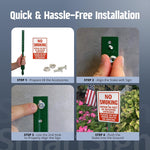 SmartSign 18 inch steel stake hardware view