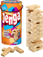 Hasbro Jenga wooden blocks game front view packaging