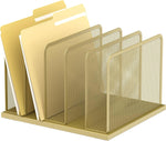 Kuntine.B desk file organizer gold front view