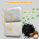 TeurWone cat litter box filter refills individual sealed packaging close up