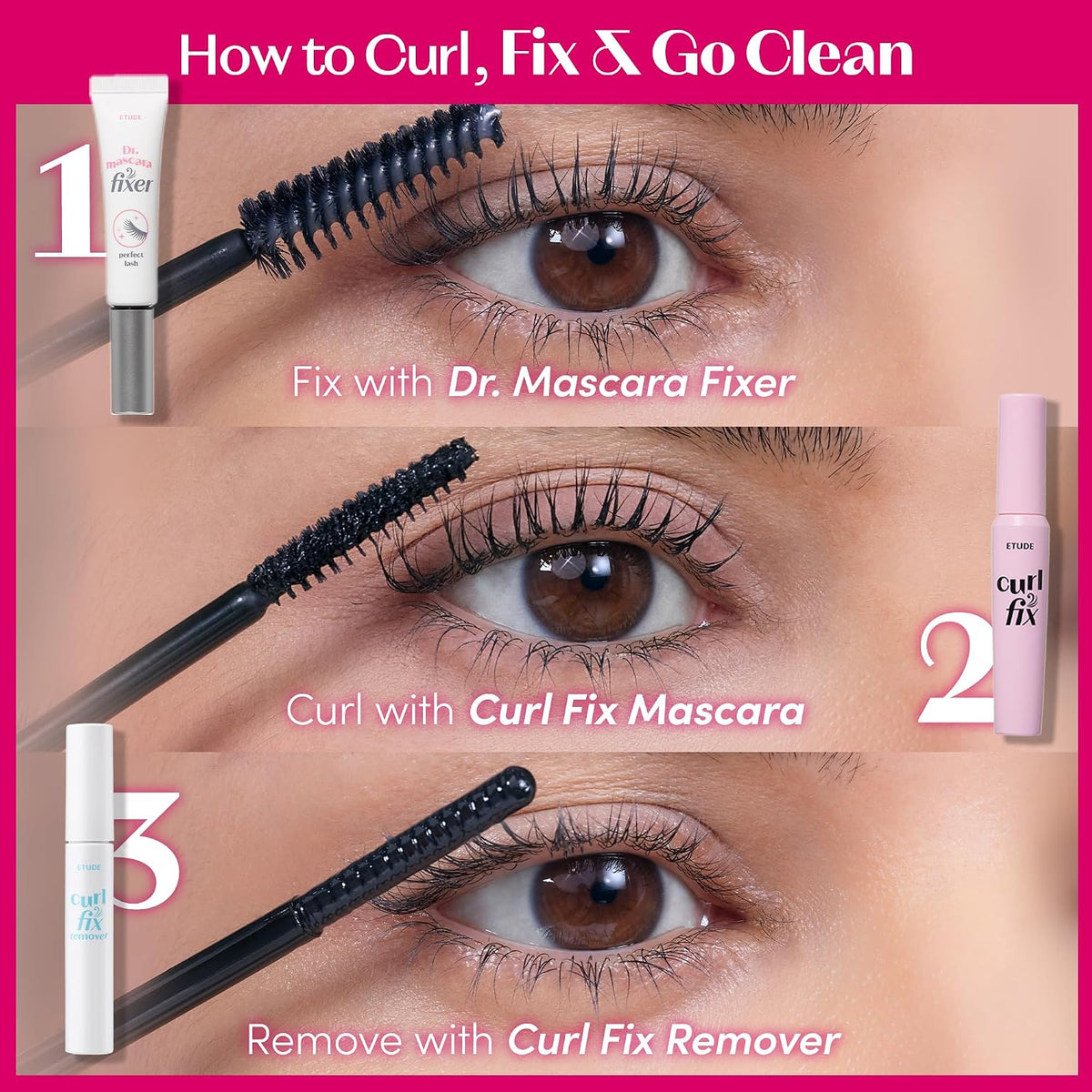 Korean beauty transparent eyelash primer by ETUDE