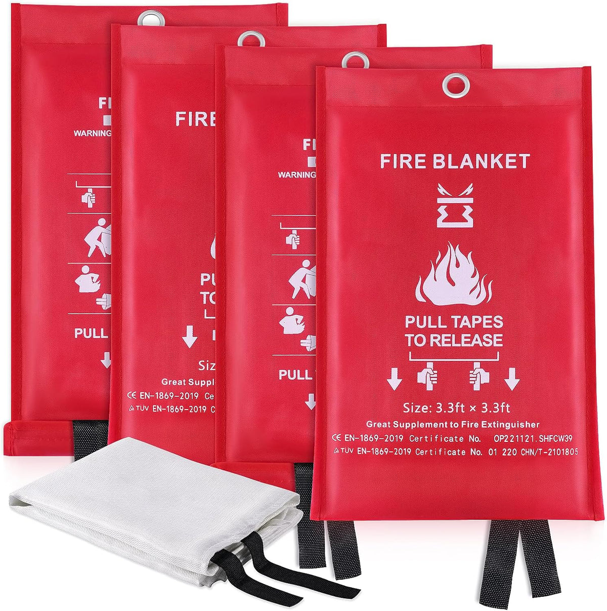 KITOSUN fire blanket front view emergency safety equipment