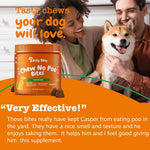Zesty Paws Chew No Poo Bites 90 count jar