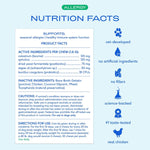 Authentic USA imported dog supplements for pet seasonal sneeze and itch defense.