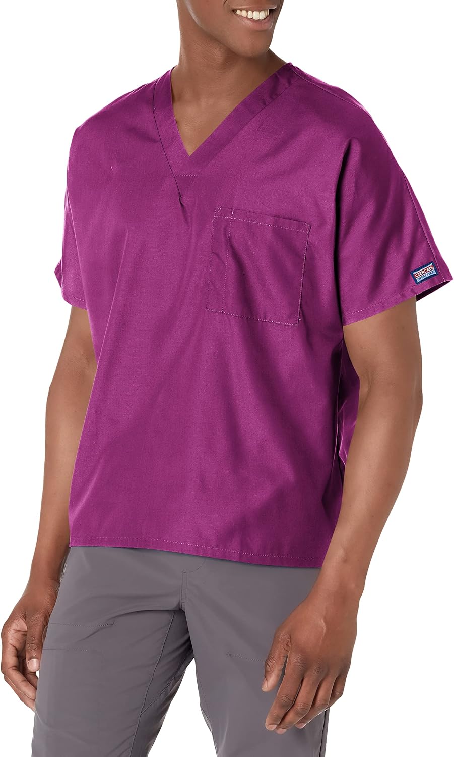 Cherokee WW Core Stretch Scrubs for Women and Men V-Neck Scrub Top | 4 Pockets, Cotton Blend Fabric, Soft Feel, Stretch Comfort, Traditional Fit, Tuck-In Style, Easy Care, Healthcare Wear - Image 12