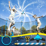 HaiSun universal trampoline sprinkler front view for summer play
