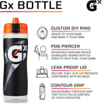 Gatorade Gx sports bottle side profile showing grip