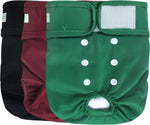 wegreeco Washable Reusable Premium Female Dog Diapers, Medium Dog Doggie Puppy & Doggy Diapers Female for Dog Waist 9.6"-14", Period Panties in Heat (Pack of 3, Medium) - Image 10