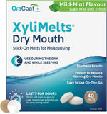 XyliMelts dry mouth mint 40 count front view package
