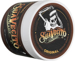 Suavecito styling wax applied on classic hairstyle