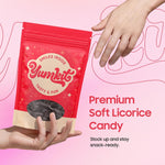 Yumkit soft chew black candy ingredients and nutrition label view