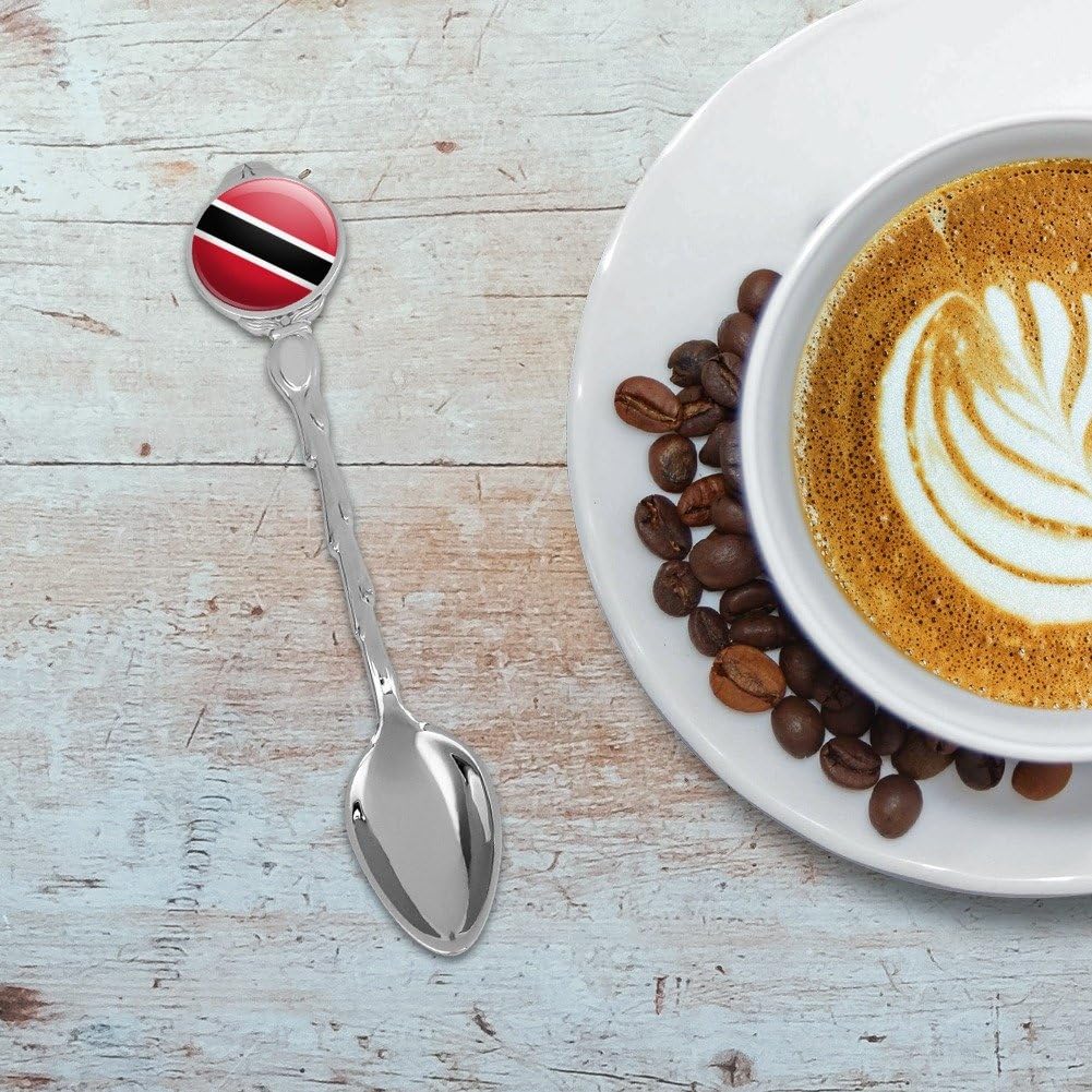 Graphics And More Trinidad And Tobago Flag Spoon handle resin emblem close up