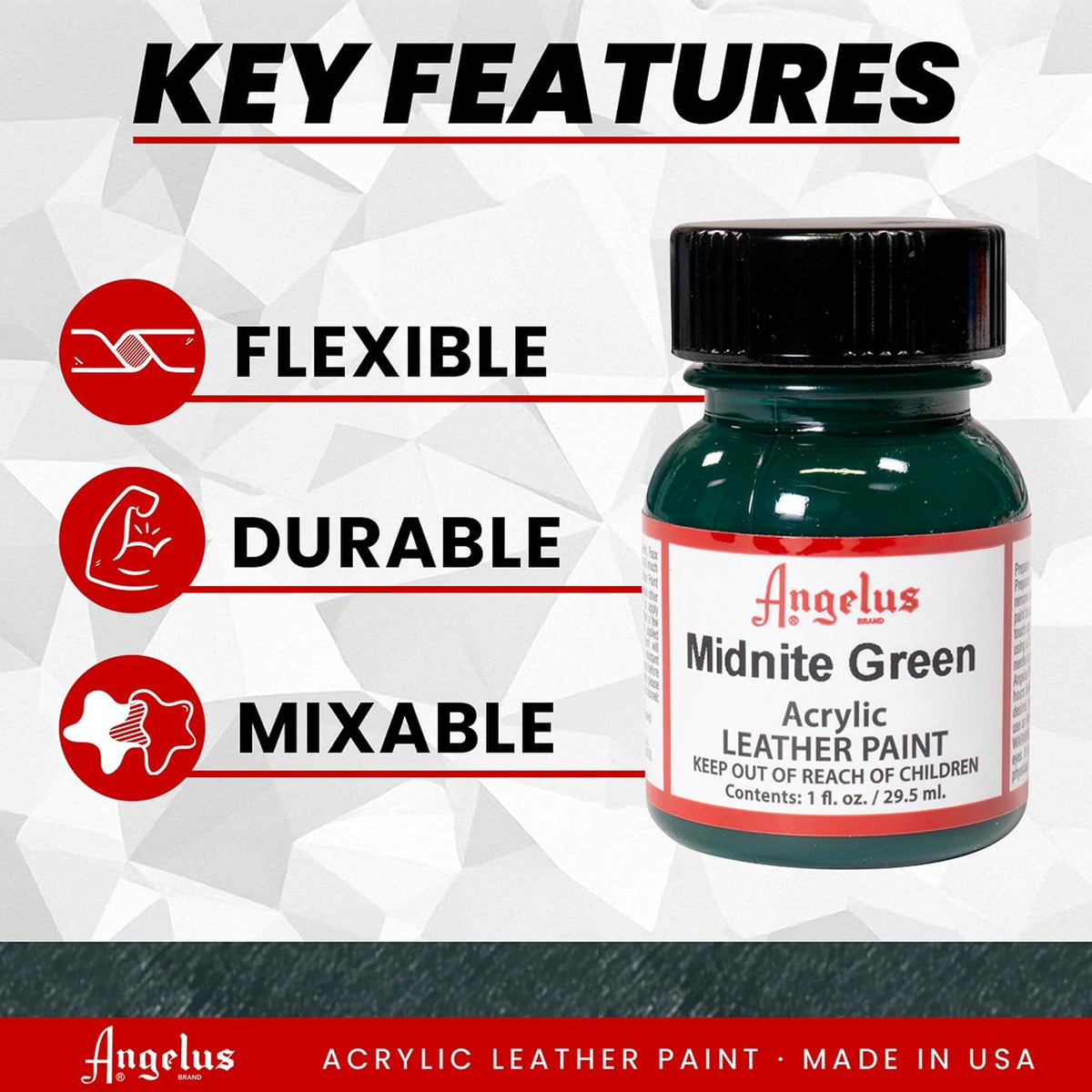 Midnight green leather paint side profile