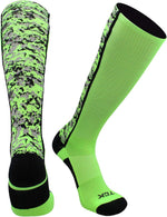 TCK digital camo OTC socks lifestyle action shot
