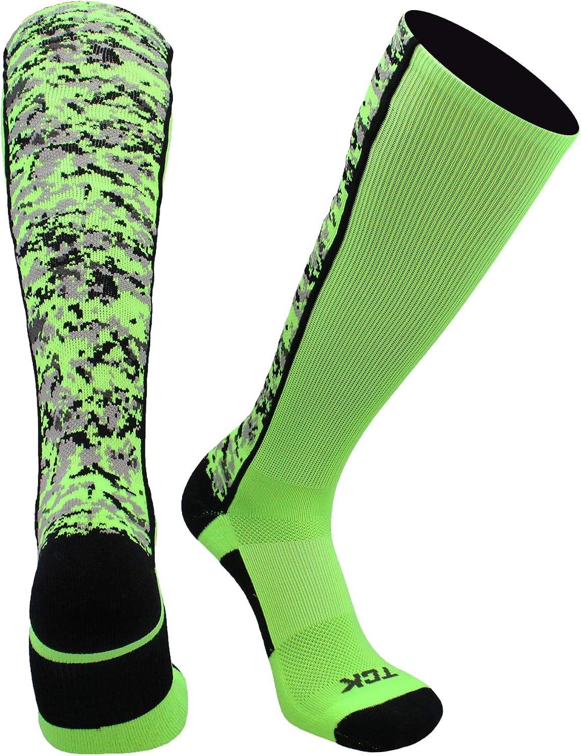 TCK digital camo OTC socks lifestyle action shot
