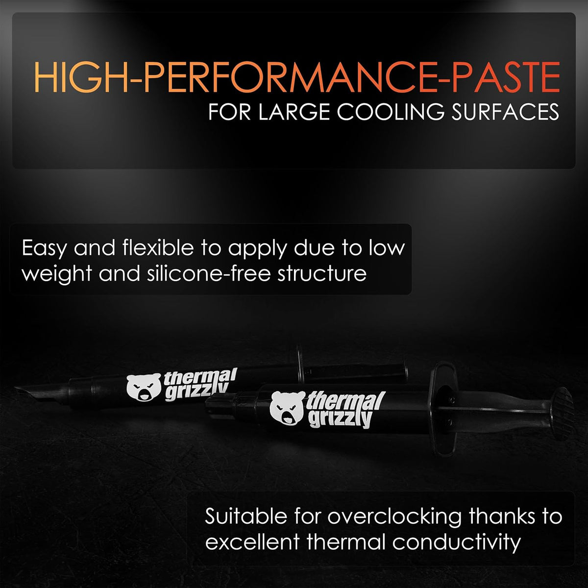 Thermal Grizzly thermal paste tube showing brand logo