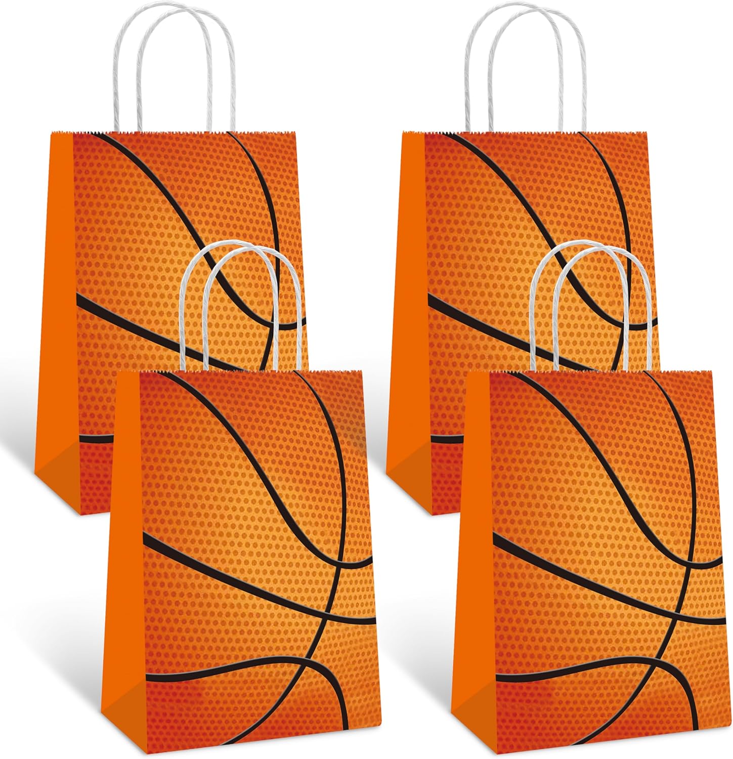 Ye 12 Pieces Basketball Party Favor Bags Front View