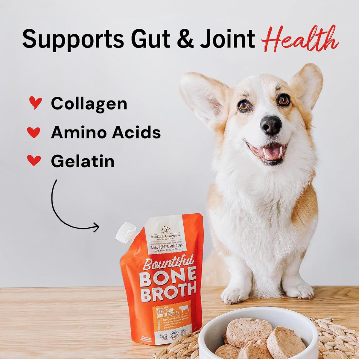 Slow-simmered natural pet broth variety pack for picky eaters