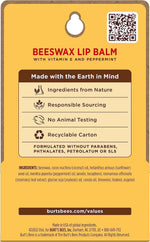 Burt's Bees Lip Balm - Original Beeswax, Lip Moisturizer With Responsibly Sourced Beeswax, Tint-Free, Natural Origin Conditioning Treatment, 2 Tubes, 0.15 oz. - Image 12