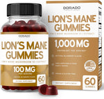 Dorado Nutrition Lion's Mane Mushroom Gummies front bottle view