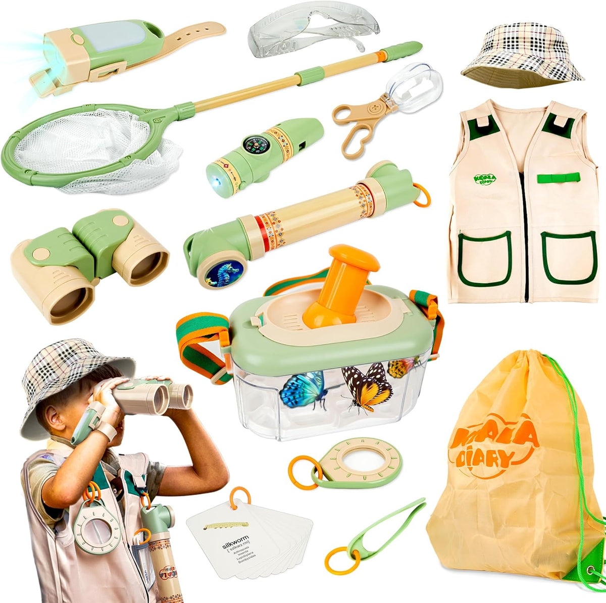 Smilesskiddo kids explorer kit full 27 piece set front view