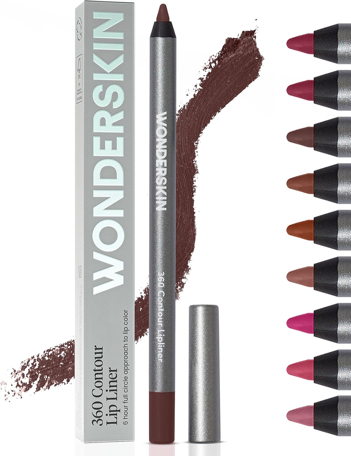 Wonderskin 360 Contour Lipliner Cocoa front view