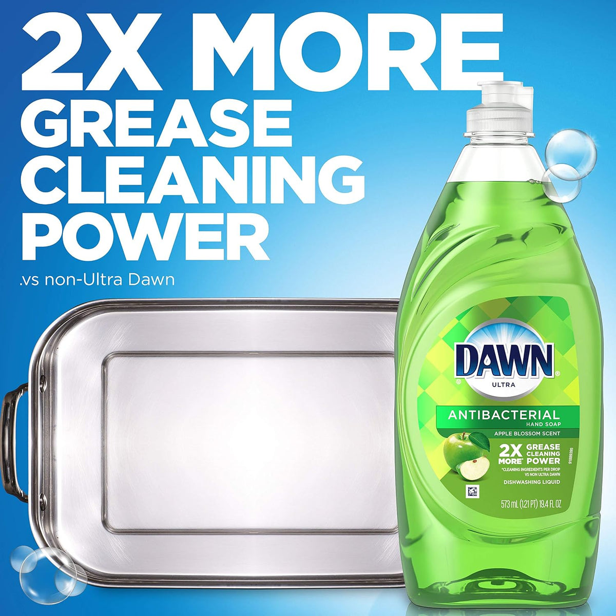 Dawn antibacterial dish soap dual-pack packaging layout
