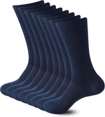 Sock Amazing Unisex Bamboo Rayon Socks Super Soft Black Crew Socks 8 Pack - Image 9