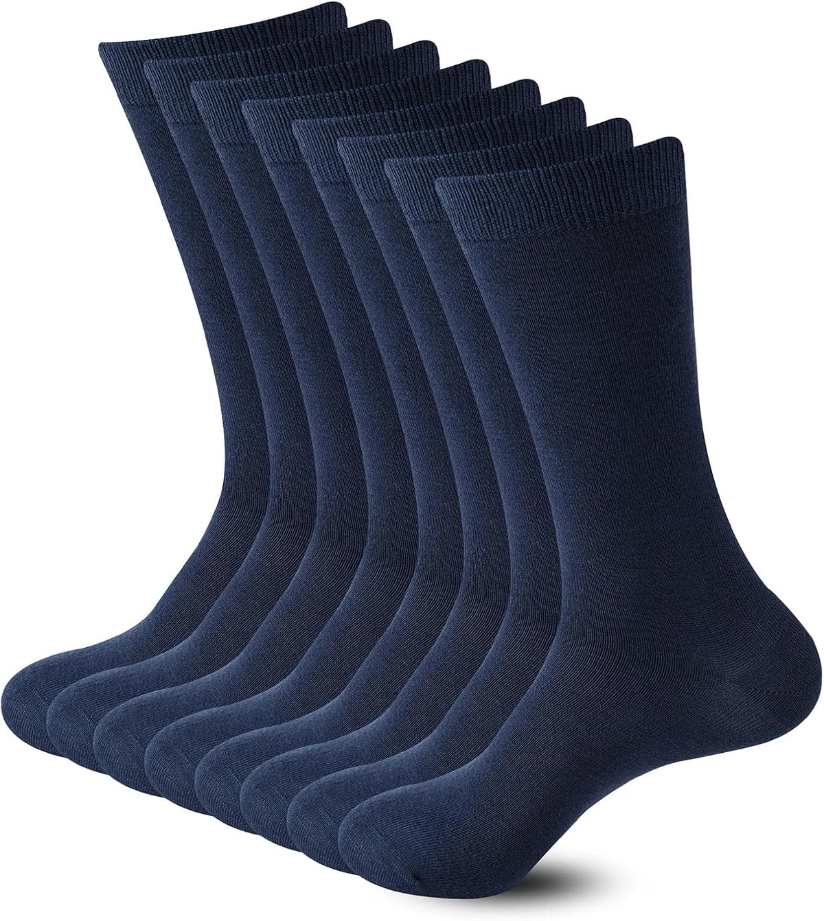 Sock Amazing Unisex Bamboo Rayon Socks Super Soft Black Crew Socks 8 Pack - Image 9