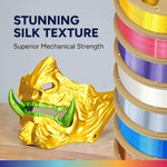 OVERTURE Silk PLA Filament 1.75mm spool side profile