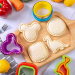 Nifogo stainless steel sandwich sealer molds in various shapes