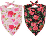 ADOGGYGO Star Dog Bandana 2 Pack, Reversible Red Blue Patriotic Pet Scarf Bib, Adjustable Fit 4th of July Star Bandanas for Medium Large Dogs Pets (Large) - Image 10