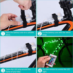 Waybelive waterproof bicycle tire lights illuminated