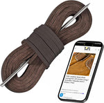 Leather Boat Shoe Lacing Kit - 45 Inch Leather Shoelaces for Boat Shoes, 1 Needle & 2 Strips [1 Pair] - Image 10