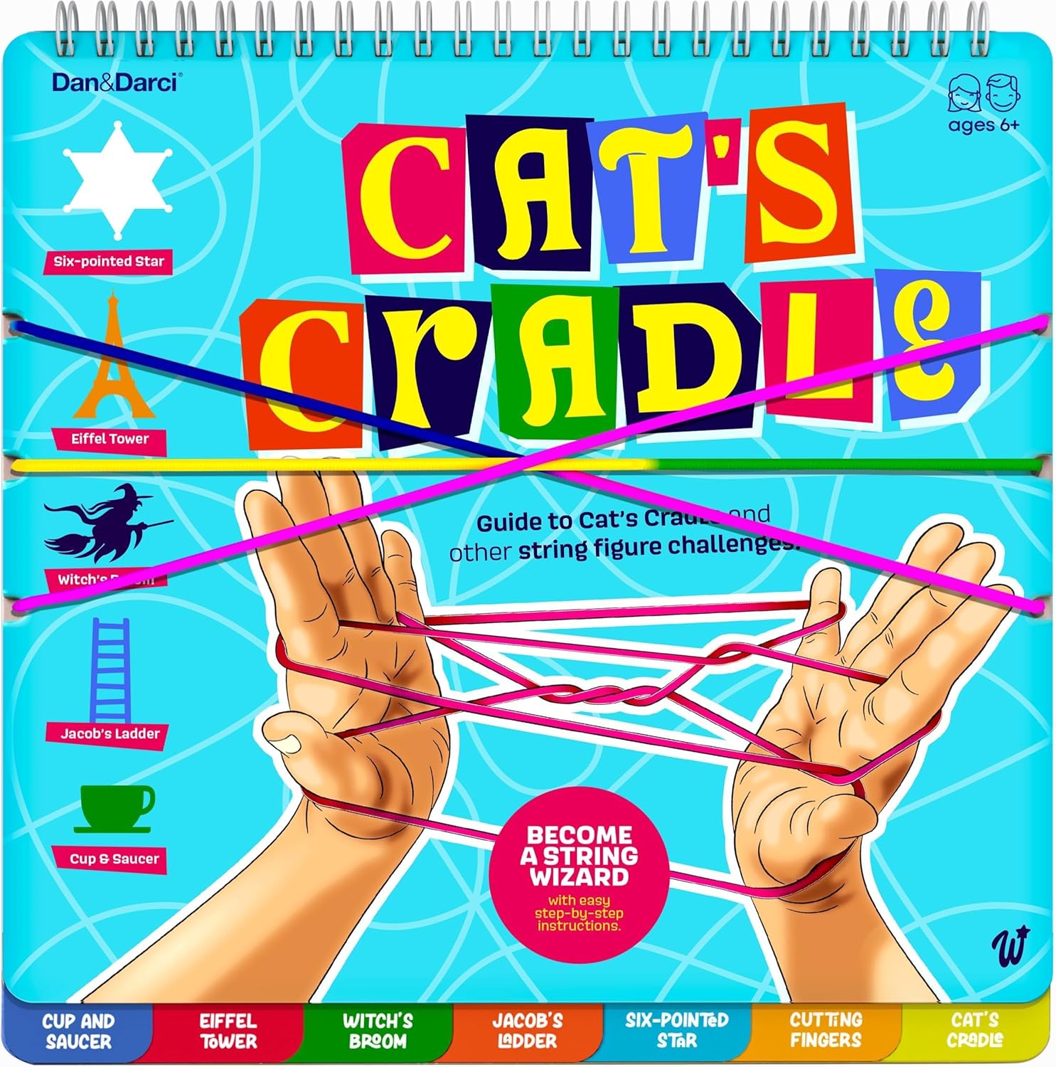 Dan&Darci Cat's Cradle String Game Kit front packaging view