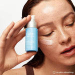 Skincare routine steps featuring Kate Somerville acne mark fading gel bottle
