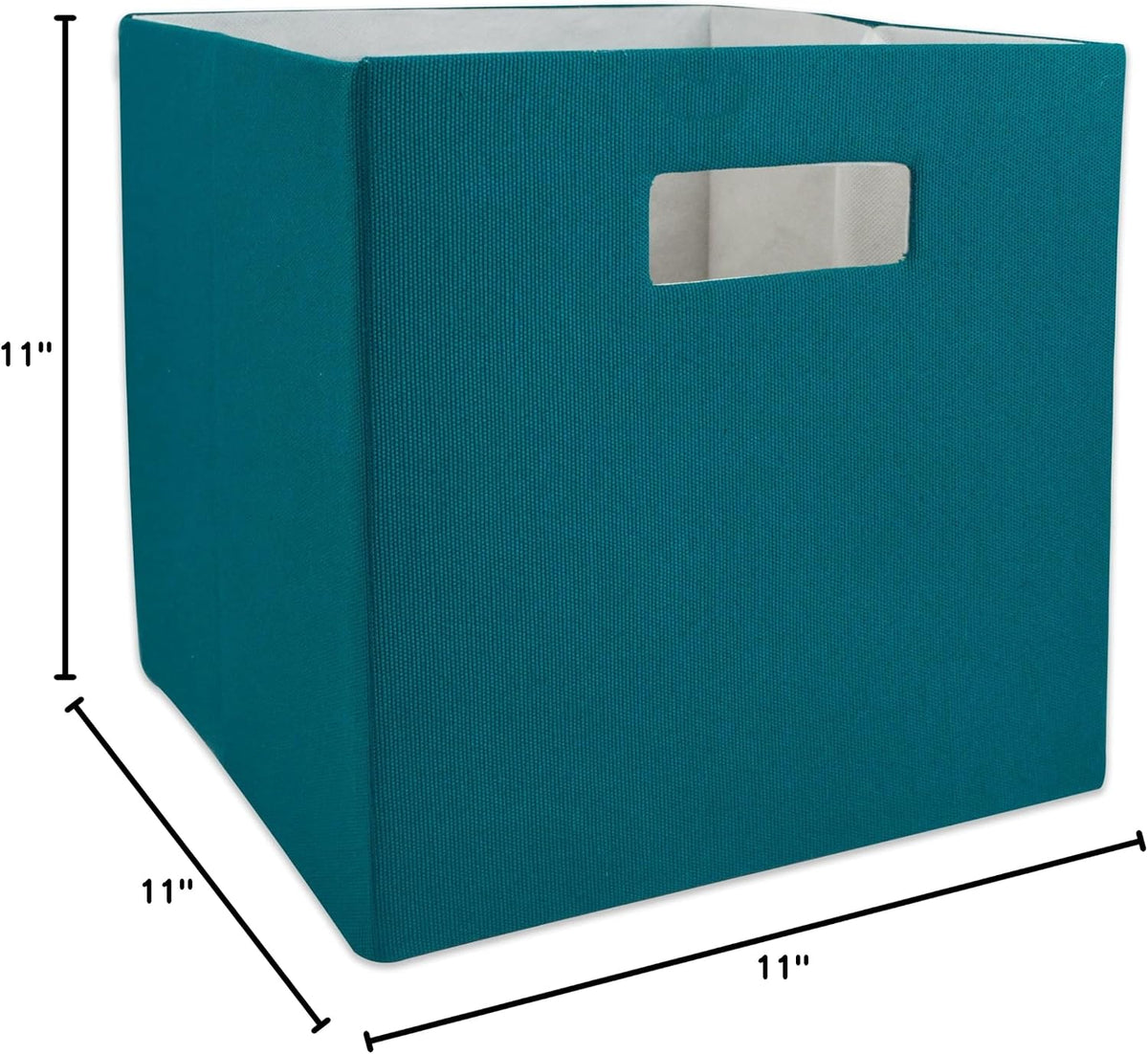 DII Poly-Cube Storage Collection Hard Sided, Collapsible Solid, Small, Teal - Image 13