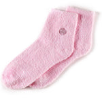 Pink Earth Therapeutics moisturizing aloe socks close up fabric texture